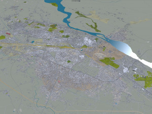 Kanpur city india 40km 3Dモデル