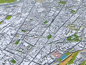 Karachi city pakistan 150km 3D Model