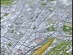 Karachi city pakistan 150km 3D Model