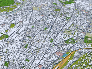 Karachi city pakistan 150km 3D Model