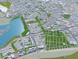 Karachi city pakistan 150km 3D Model