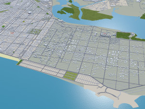 Karachi city pakistan 150km 3D Model