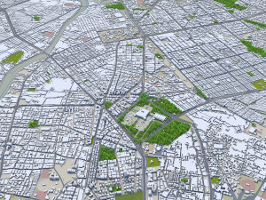 Karachi city pakistan 150km 3D Model