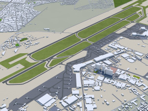 Karachi city pakistan 150km 3D Model