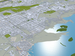 Karachi city pakistan 150km 3D Model