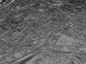 Karachi city pakistan 150km 3D Model