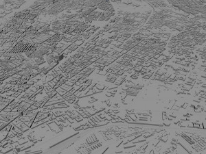 Karachi city pakistan 150km 3D Model