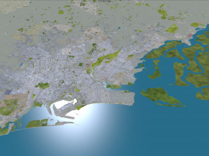 Karachi city pakistan 150km 3D Model