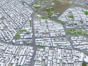 Karaj city iran 50km 3D-Modell