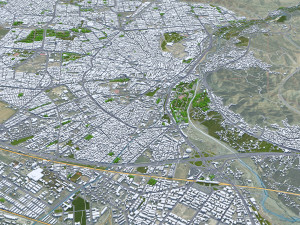 Karaj city iran 50km 3D Модель