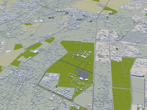 Karaj city iran 50km 3D Модель