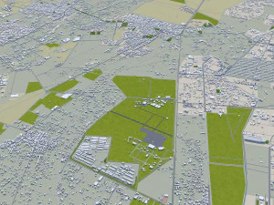 Karaj city iran 50km 3D Model