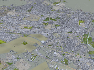 Karaj city iran 50km 3D Модель