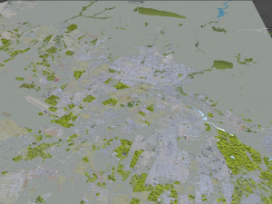 Karaj city iran 50km 3D Модель