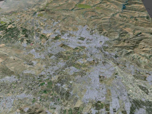 Karaj city iran 50km 3D Model
