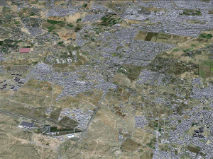 Karaj city iran 50km 3D Model