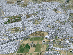 Karaj city iran 50km 3D Model