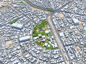 Karbala city iraq 40km 3D Model