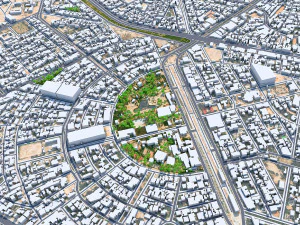 伊拉克卡尔巴拉市 40公里 3D 模型