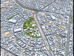 Karbala city iraq 40km 3D Model