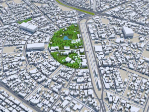 Karbala city iraq 40km 3D Model