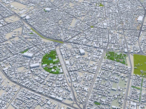 Karbala city iraq 40km 3D Model