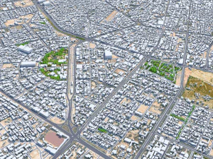 Karbala city iraq 40km 3D Model