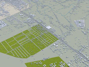 Karbala city iraq 40km 3D Model