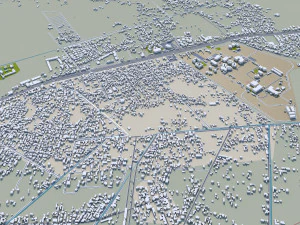 Karbala city iraq 40km 3D Model