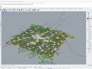 Karlsruhe city germany 40km 3D Model
