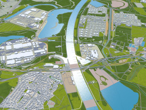 Karlsruhe city germany 40km 3D Модель