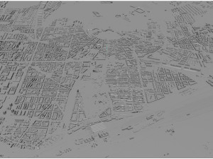 Karlsruhe city germany 40km 3D Модель