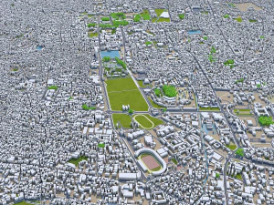 Nepal kota Kathmandu 40km Model 3D