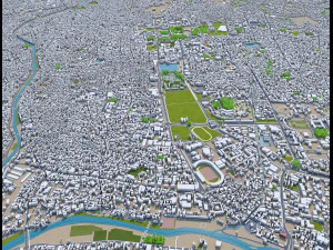 Kathmandu city nepal 40km 3D Model