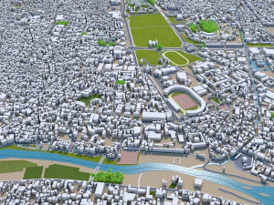 Kathmandu city nepal 40km 3D Model