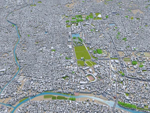 Kathmandu city nepal 40km 3D Model