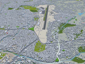 Kathmandu city nepal 40km 3D Model