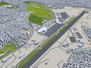 Kathmandu city nepal 40km Modelo 3D
