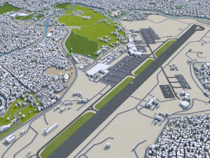 Kathmandu city nepal 40km 3D Model