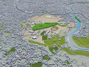 Kathmandu city nepal 40km Modelo 3D