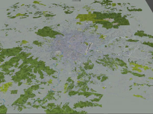 Kathmandu city nepal 40km 3D Model