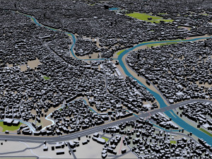 Kathmandu city nepal 40km Modelo 3D