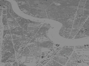 Kawasaki city japan 50km Model 3D