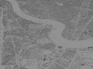 日本川崎市 50公里 3D 模型