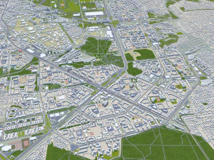 Kazan city russia 70km 3D Model
