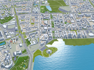 Kazan city russia 70km 3D मॉडल