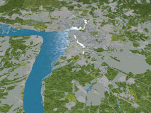 Kazan city russia 70km 3D Model
