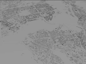 Kazan city russia 70km 3D Model