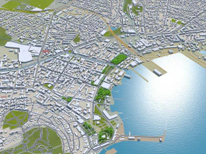 ケルチ市クリミア 80km 3Dモデル