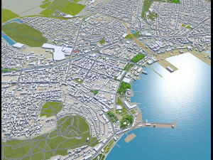 Kerch city crimea 80km 3D Model